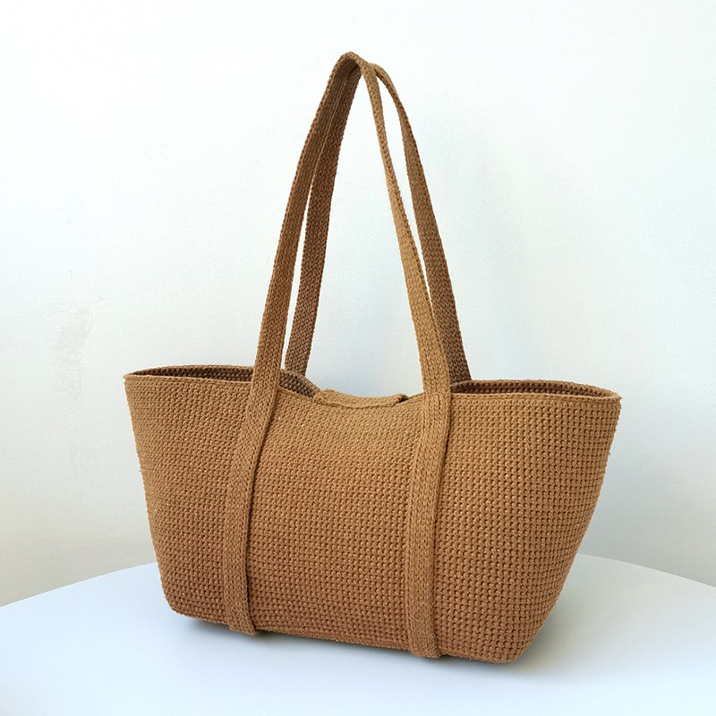 木子柯柯手作坊 时尚大气的手拎包手工DIY钩针编织材料包 非成品