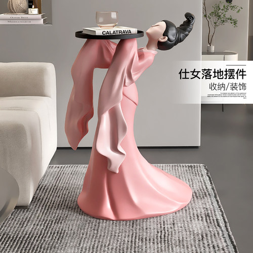 国风唐仕女大型落地摆件客厅电视柜沙发边几家居饰品乔迁新居礼品