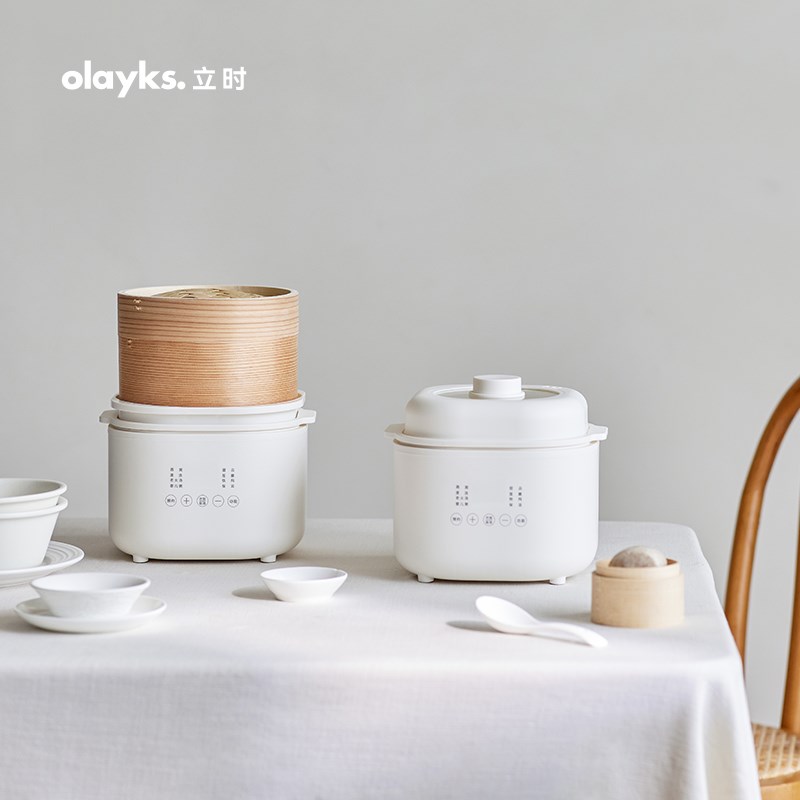olyks立时自动电炖锅陶瓷煲汤家用小型辅食宝宝燕窝炖盅隔水炖