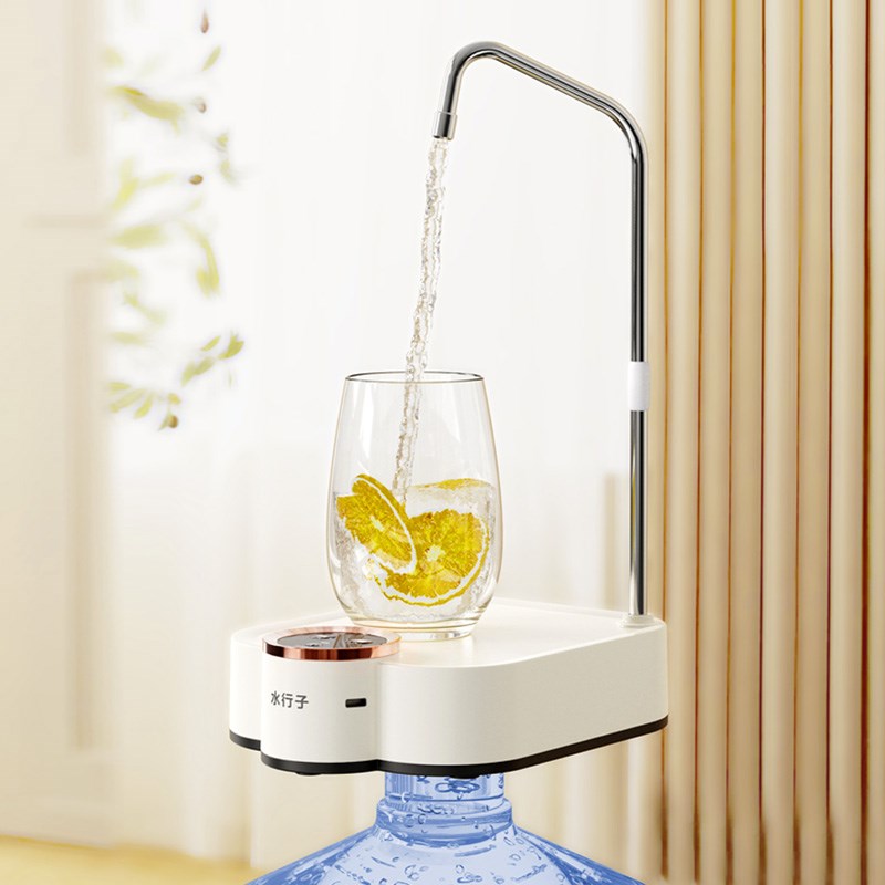 水行子桶装水抽水器电动桌面自动上水器家用台式饮水机大桶取水器