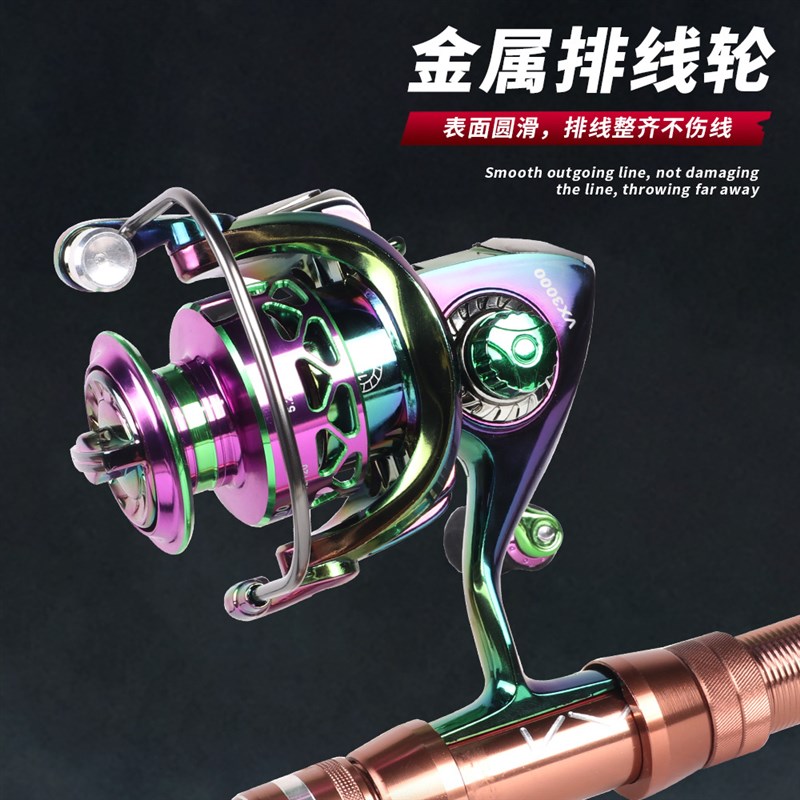 全金属渔轮 渔线轮纺车轮海杆轮鱼线轮远投轮锚鱼轮鱼轮渔具