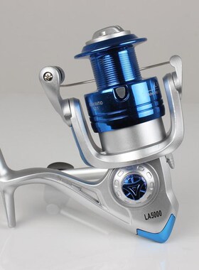 渔轮纺车轮渔线轮鱼轮海钓海竿轮路亚远投轮魅蓝色渔具钓具