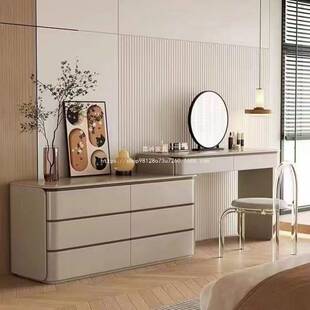 嘉岭尾木地板中古斗柜一体收纳柜爆款某音实木梳妆台卧室床化妆桌