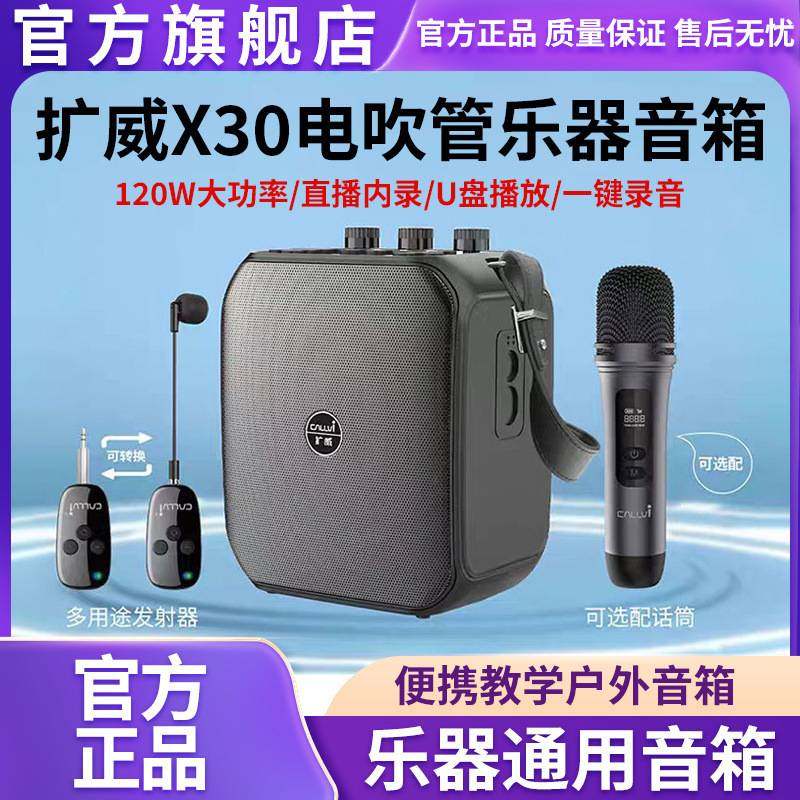 扩威X30扩音器音箱电吹管专用木吉它弹唱萨克斯音响乐器户外直播