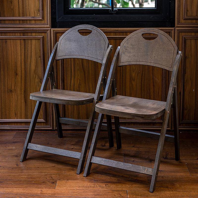 木质复古实木外便携餐AXP家用现简约收户纳桌阳台免安装折代叠桌