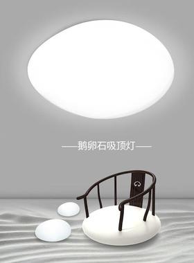 极简全灯鹅卵石厅顶灯现代简约客66442卧室主光谱书房灯2吸025款