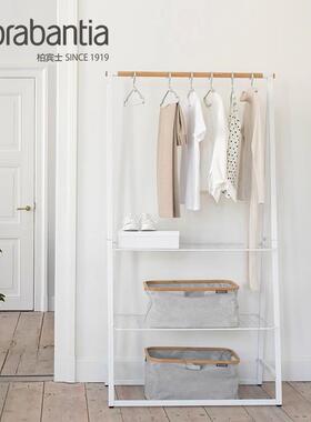 brab衣antia宾士衣物架家用落地架多BJE柏功能收纳杆卧衣帽架室子