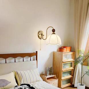 法式复古壁灯古布诧寂风卧室酒床头罩客厅民宿店过道RCD楼梯中灯