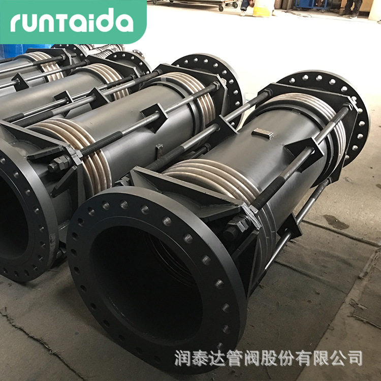 厂家大拉杆轴向金属波纹管膨胀节自由复式小拉杆横向型波纹补偿器