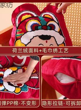 结婚抱枕一娃对红色压JSY床娃新款高挡娃金新婚婚庆公仔喜童玉女