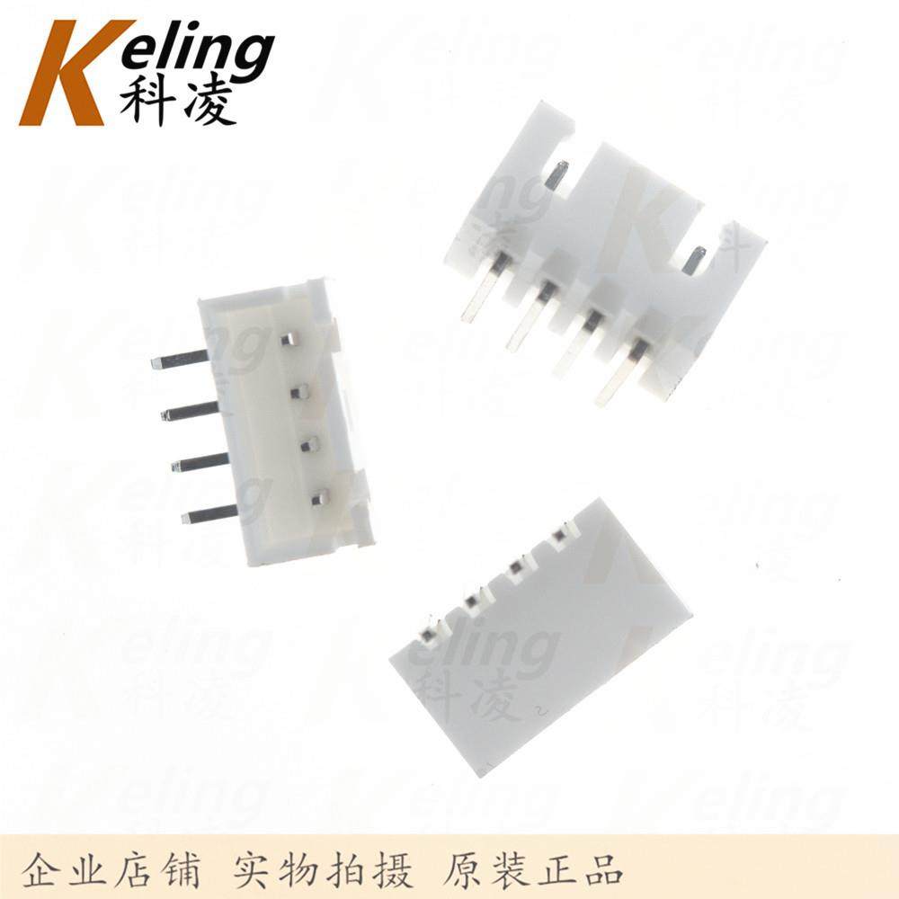 254弯针座ALB件XHW4A接插4位插拔式连接器卧式连器接1袋20.00个