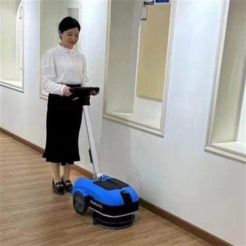 手推式洗地机家用商用工业车间用拖地物业工厂电动吸拖一体扫地车