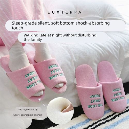 棉拖鞋女冬季2025新款家居室内轻音木地板防滑保暖软底拖鞋踩屎感