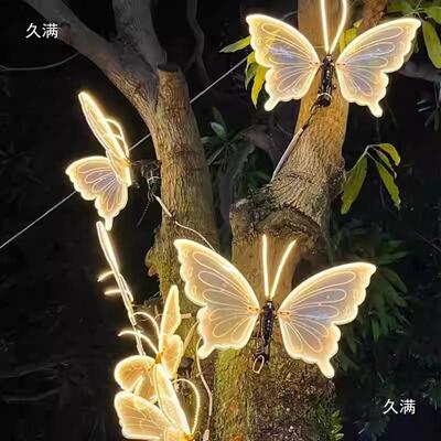 户外DK-100动态发光蝴蝶灯区化装饰景氛灯草坪灯庭亮院灯垒围德株