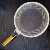 316不能锈不钢FCQ烤盘韩式 多功便携户外家用烤肉煎盘圆形柄粘木双