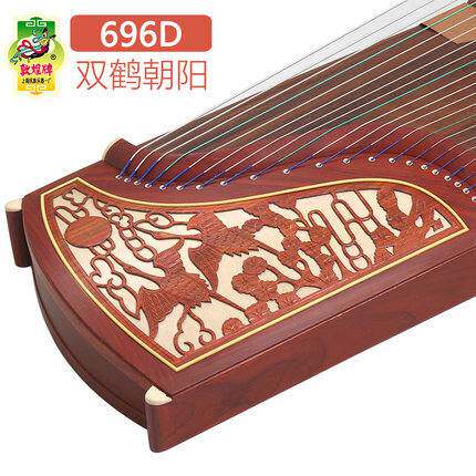 敦煌古筝696D双鹤朝阳檀木696M689E便携小半筝入门初学乐器古筝