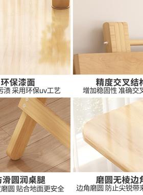 实木餐桌折叠桌家小户36218型吃饭长方形饭折叠方可桌简易桌用小