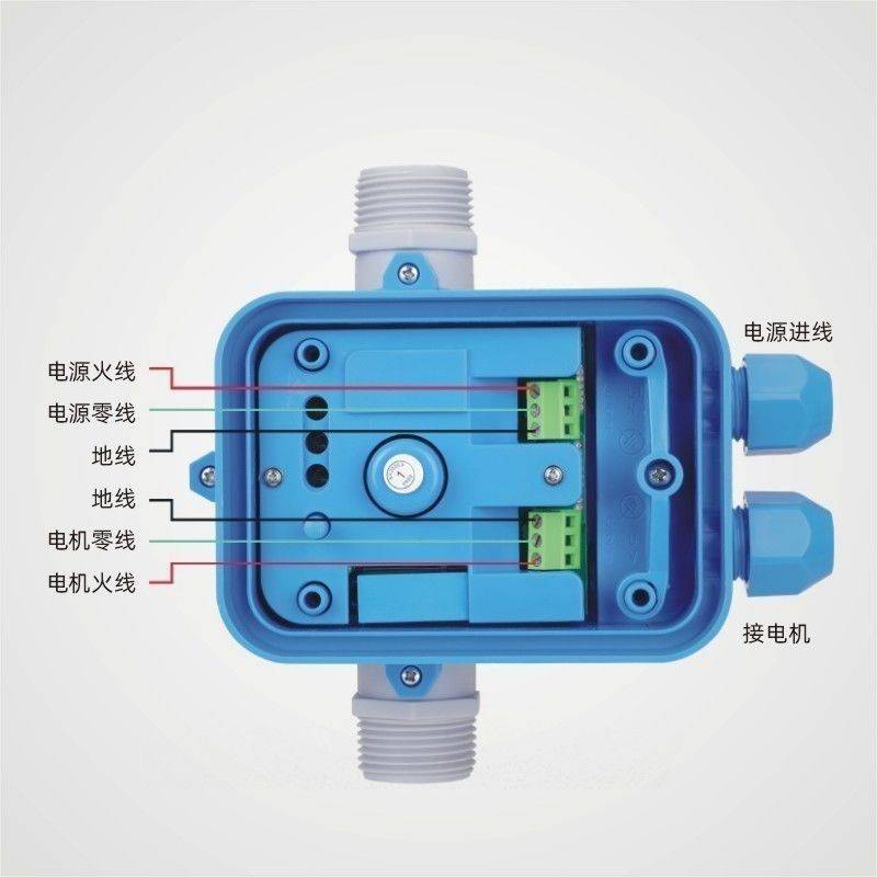 雅泉自动水泵压力开关水流智能电子控制器家用全保护增压泵可调