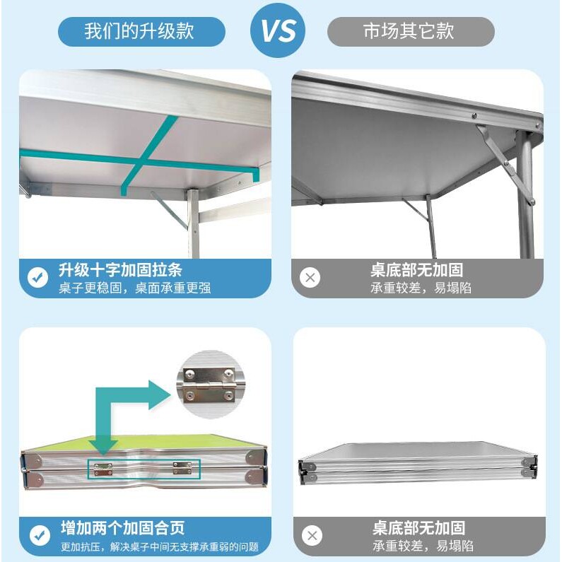 中国人寿保险展业桌椅户外便携式折叠桌广告宣传摆摊地推桌子国寿