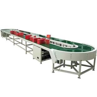 直播环形输送机转弯快递流水线分拣物流180输送带90传送带