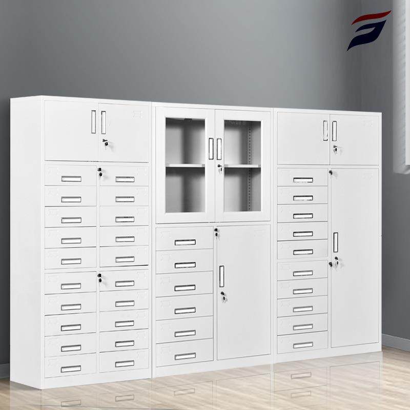 PNN钢制资1斗到24斗文件柜铁皮柜2二十四斗料柜带锁抽斗屉柜多文