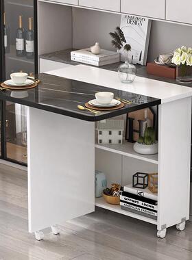 叠餐桌小家户型用简NIB易多功能可长移动伸缩租房方形折超薄吃饭