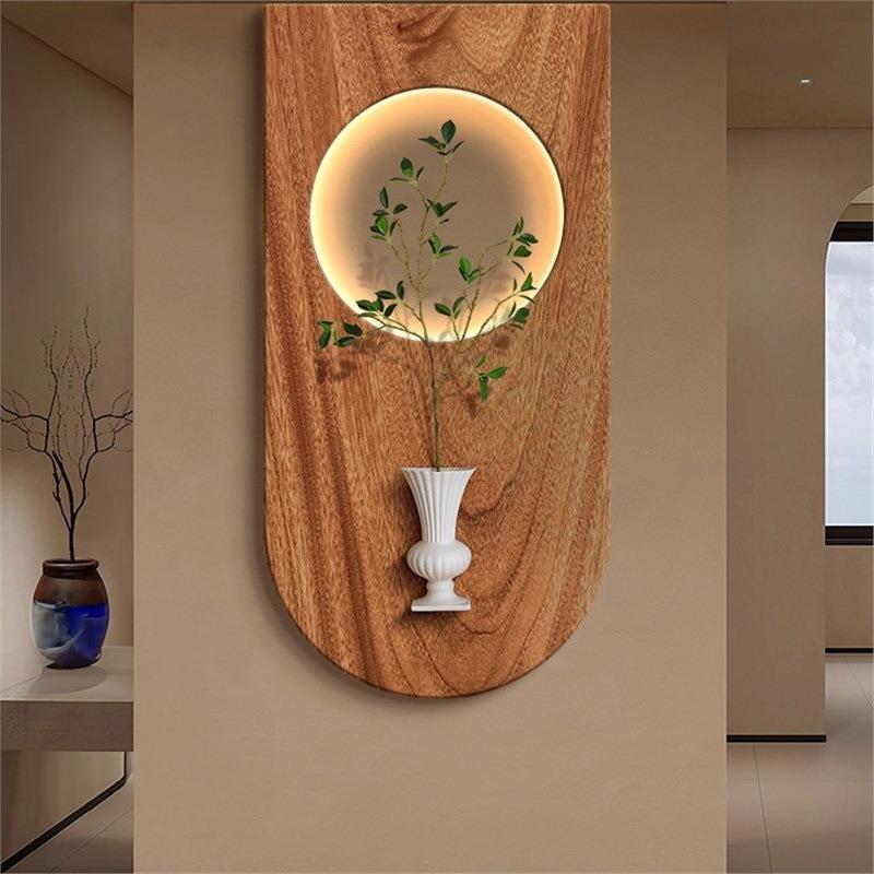 众中古风玄饰关装画小复古走廊ZA0510植尽头挂画极简绿入户门立体
