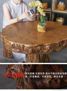 户外院桌椅室外合露天台阳RYP台休闲院子里小圆桌组茶凳桌防水庭