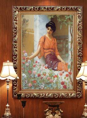 典美女挂画酒客店装饰画防水室T281墙画厅艺术画宾古馆卫生间浴油