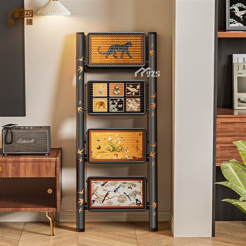 豫之曙中古风梯子家用可折叠覆古小梯子梯凳可携式人字梯室内加厚