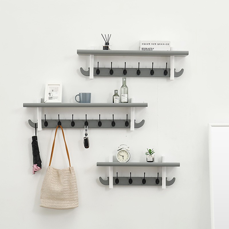 挂衣架壁挂墙上实木置物衣帽架玄关客厅简约挂衣钩卧室创意衣架子
