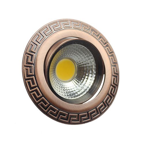 高亮COB仿古射灯3w5W7WLED射灯全中式天花灯欧式筒灯青古铜射灯