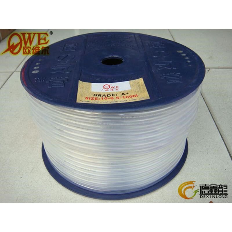 OWE-A欧维尔10*6.5mm气管透明白色100米轮装POE管风管塑料软管