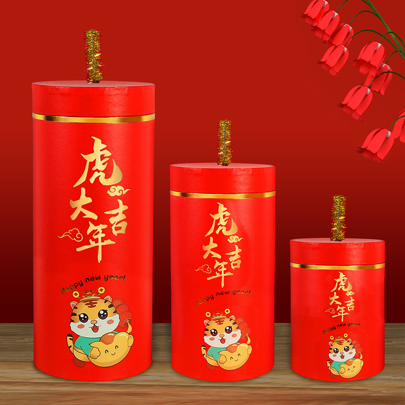 新年装饰坐炮场景布置道具炮仗炮竹过年元旦春节商场酒店橱窗摆件