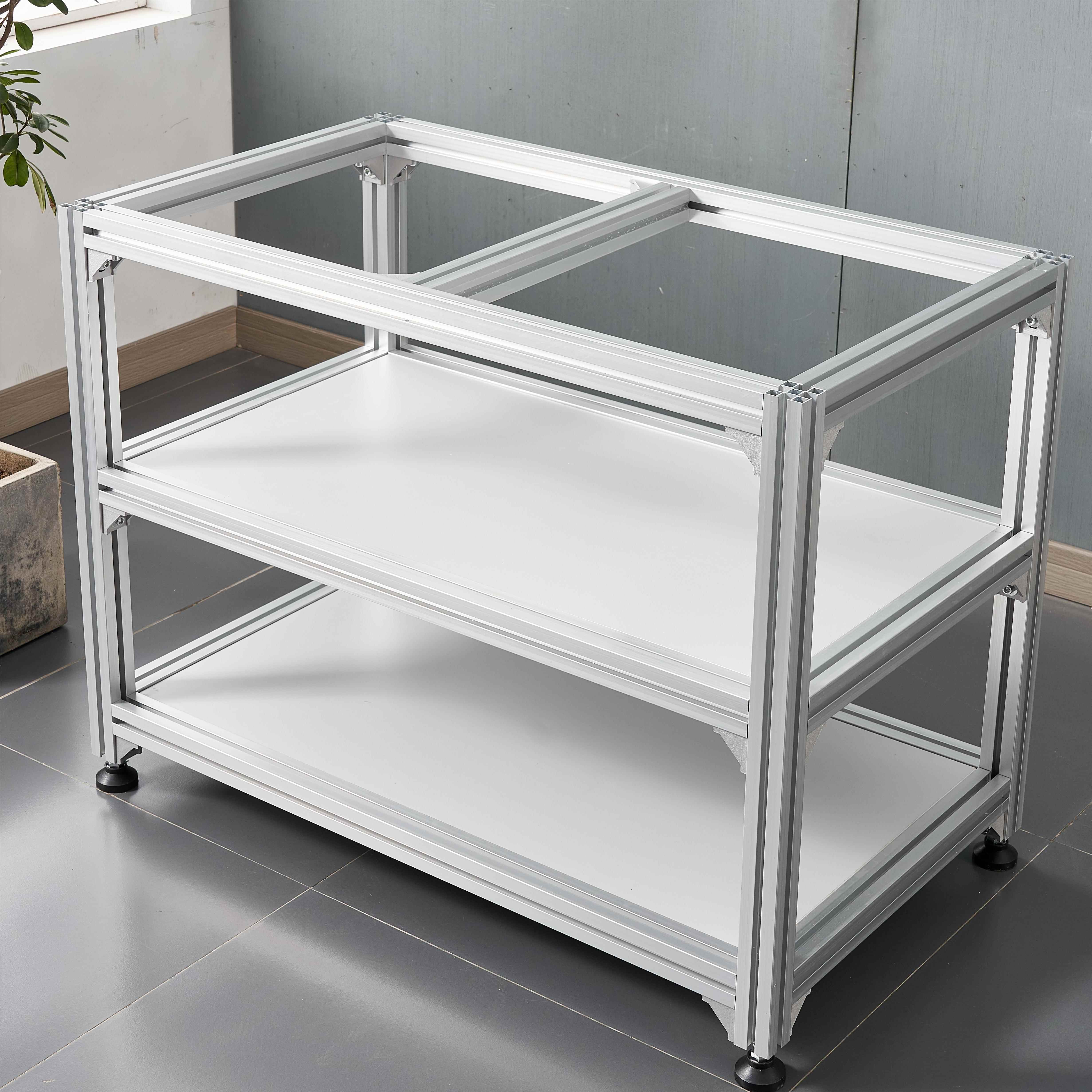 铝型材工作台不锈钢台面流水线打包台实验桌生产线操作台检验桌子