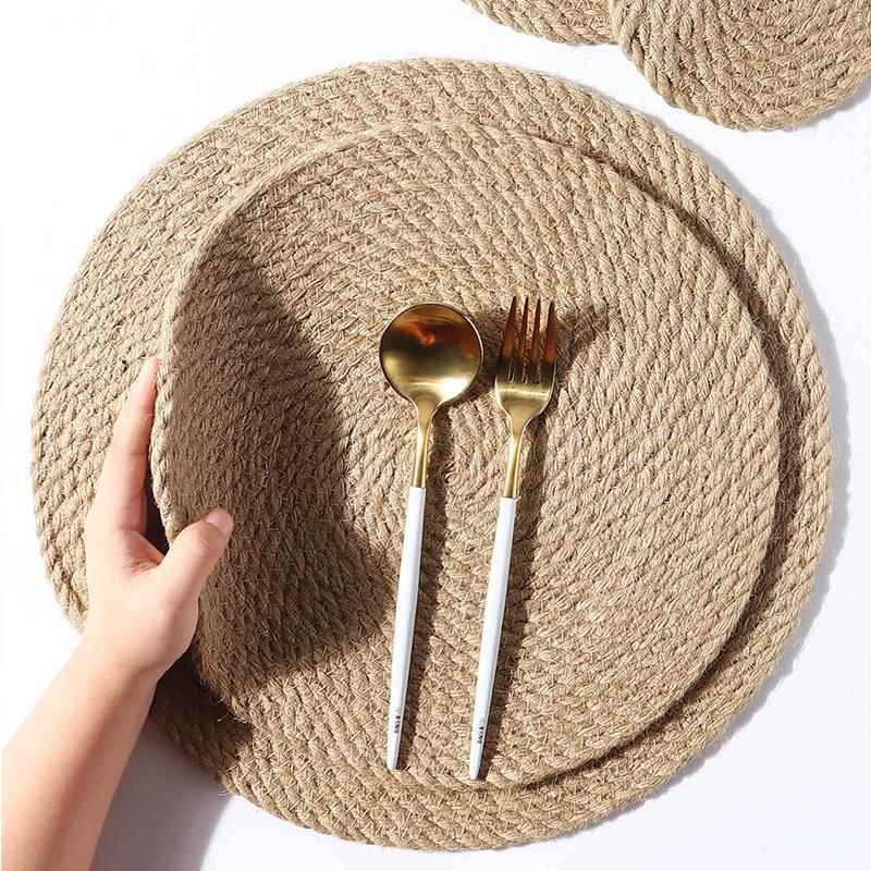 花盆垫子布艺热垫桌面隔热垫家用碗垫杯垫花瓶垫圆形餐桌垫托盘垫