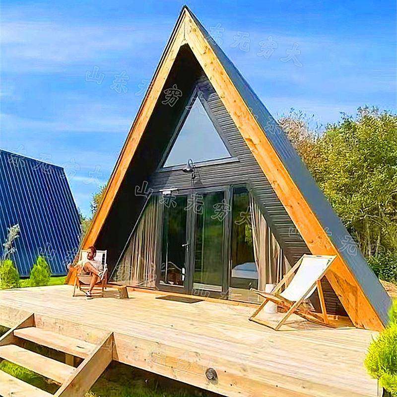 木屋墅钢结FVK木构建筑三角屋户外集成创游意民宿旅度假营别地,基础建材,轻钢别墅,淘宝优惠券,粉丝福利购,淘宝优惠卷