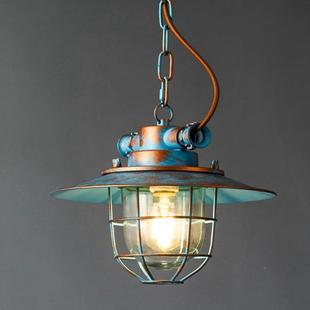 美式 oft复古工业风铁灯吊餐厅床头走60545笼廊库房l网咖民宿烧烤