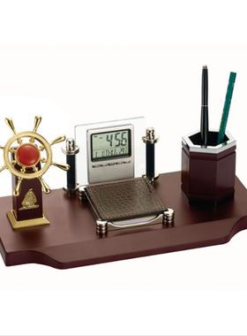 领导客户创意送笔筒摆办公室件桌面招财创意具台可以做字高尔夫做