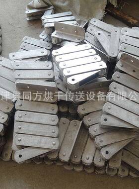 节距125mm滚子重型条不锈钢链双节距传链条大动异型弯板输484送链