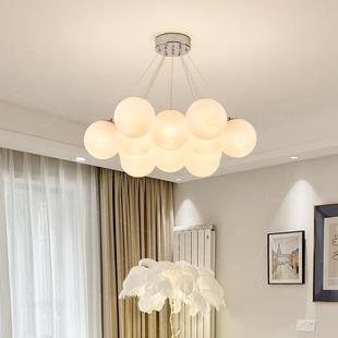 星球8034吊灯客厅幻奶主灯油风魔豆餐厅梦气球灯卧室儿童房月球灯