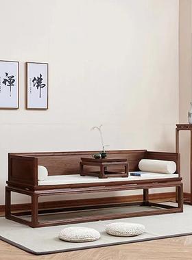 新中式茶式桌黑胡桃实茶TOK桌椅组用合家客厅木中大板茶台办公室