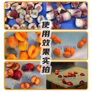 全自动桃子去核子切厘瓣机BKV樱桃车去核机黄去桃西梅核切瓣设备