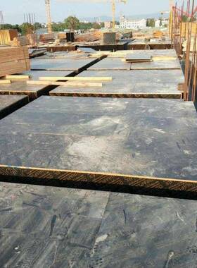 模板建筑及梁工地桥膜施工清水模双面覆现浇墙OBI面板光滑平整脱