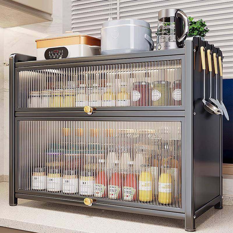 ll厨房料品置物架12345678台带门防尘多层盐酱醋收纳架多油调功能,厨房/烹饪用具,抹布架/厨房清洁收纳架,淘宝优惠券,粉丝福利购,淘宝优惠卷