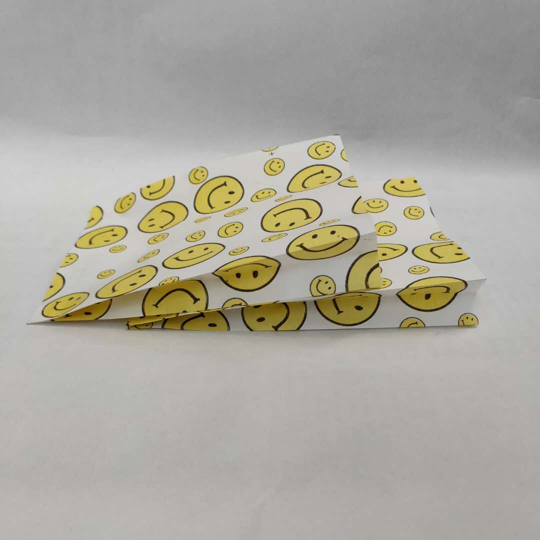 笑脸薯条爆米花蛋挞汉堡烘培鸡柳烧烤鸡排馅饼早点打包防油纸袋