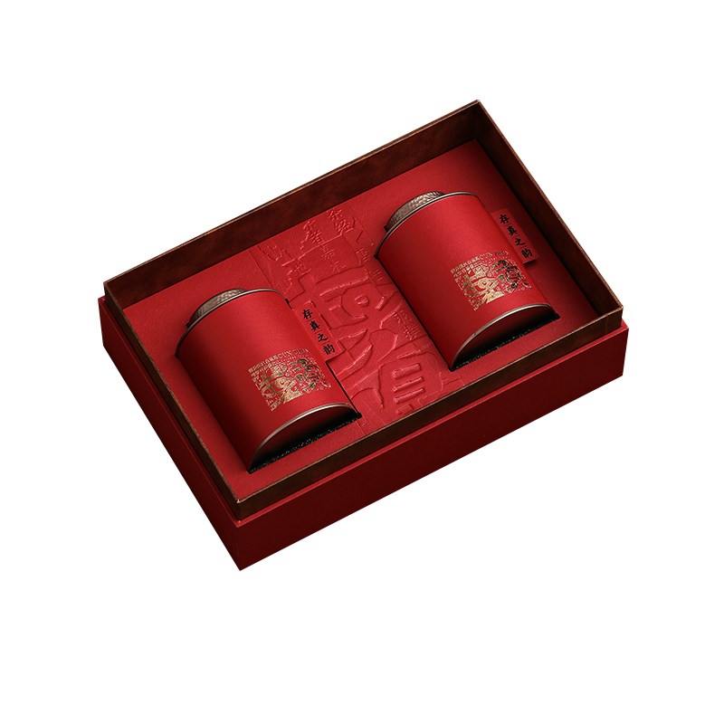 202中秋新款摆泡茶叶包装盒空礼盒罐红茶岩茶半斤礼盒装空盒定制