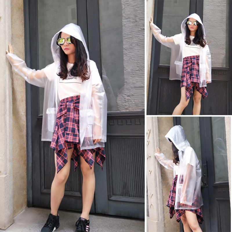 透气雨衣防水耐脏外拉链短款女男美术生防护时尚上衣潮