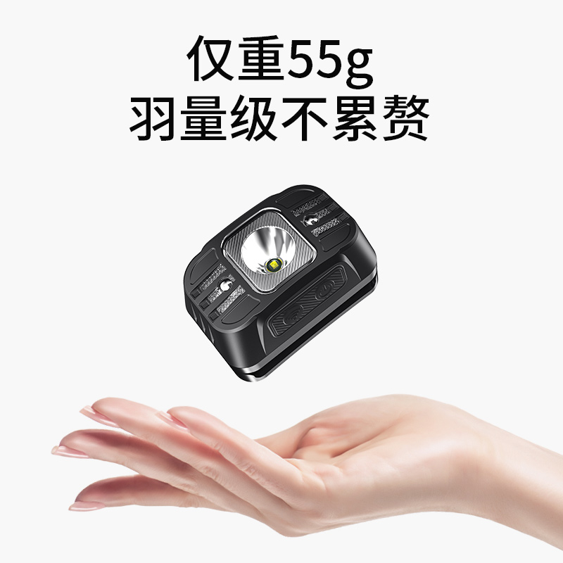 神火HL75感应头灯强光led充电超亮头戴式超长续航赶海夜钓鱼