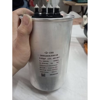 法拉薄膜电容480V276.5UF三相交流滤波储能油浸电力带螺栓大容量
